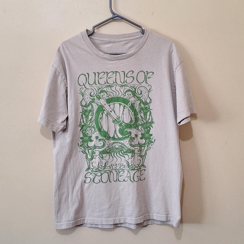 Queens Of The Stone Age Tan Tshirt